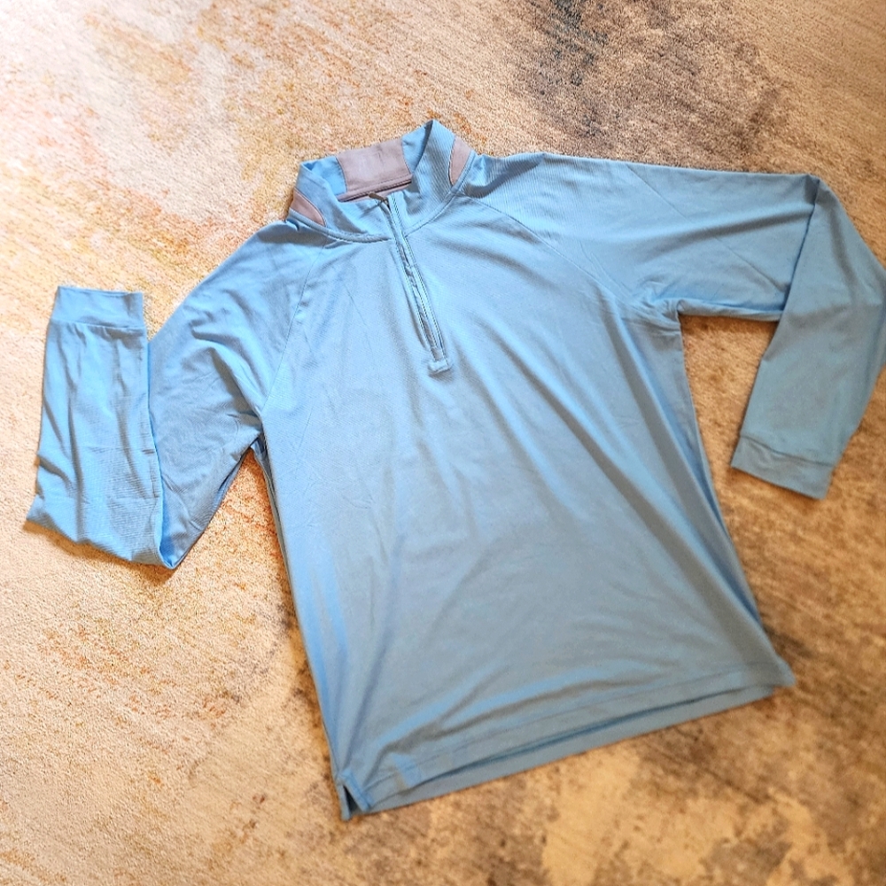 Jonnie-O Steffen Striped Performance 1/4 Zip Long Sleeve Pull Over